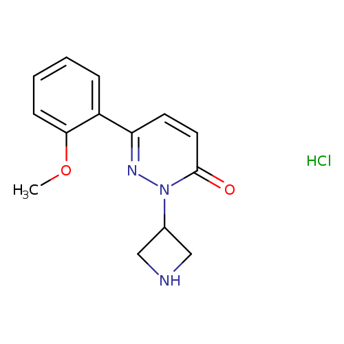 2-(azetidin-3-yl)-6-(2-methoxyphenyl)-2,3-dihydropyridazin-3-one hydrochloride