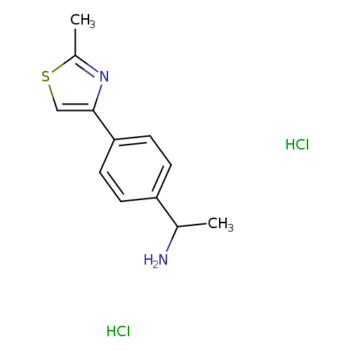 1-[4-(2-methyl-1,3-thiazol-4-yl)phenyl]ethan-1-amine dihydrochloride