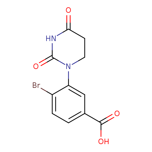 4-bromo-3-(2,4-dioxo-1,3-diazinan-1-yl)benzoic acid