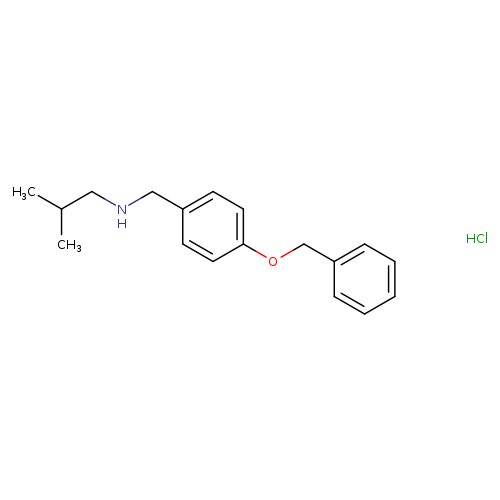 {[4-(benzyloxy)phenyl]methyl}(2-methylpropyl)amine hydrochloride
