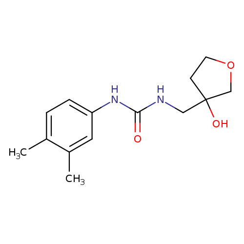 1-(3,4-dimethylphenyl)-3-[(3-hydroxyoxolan-3-yl)methyl]urea