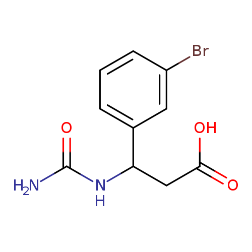 3-(3-bromophenyl)-3-(carbamoylamino)propanoic acid