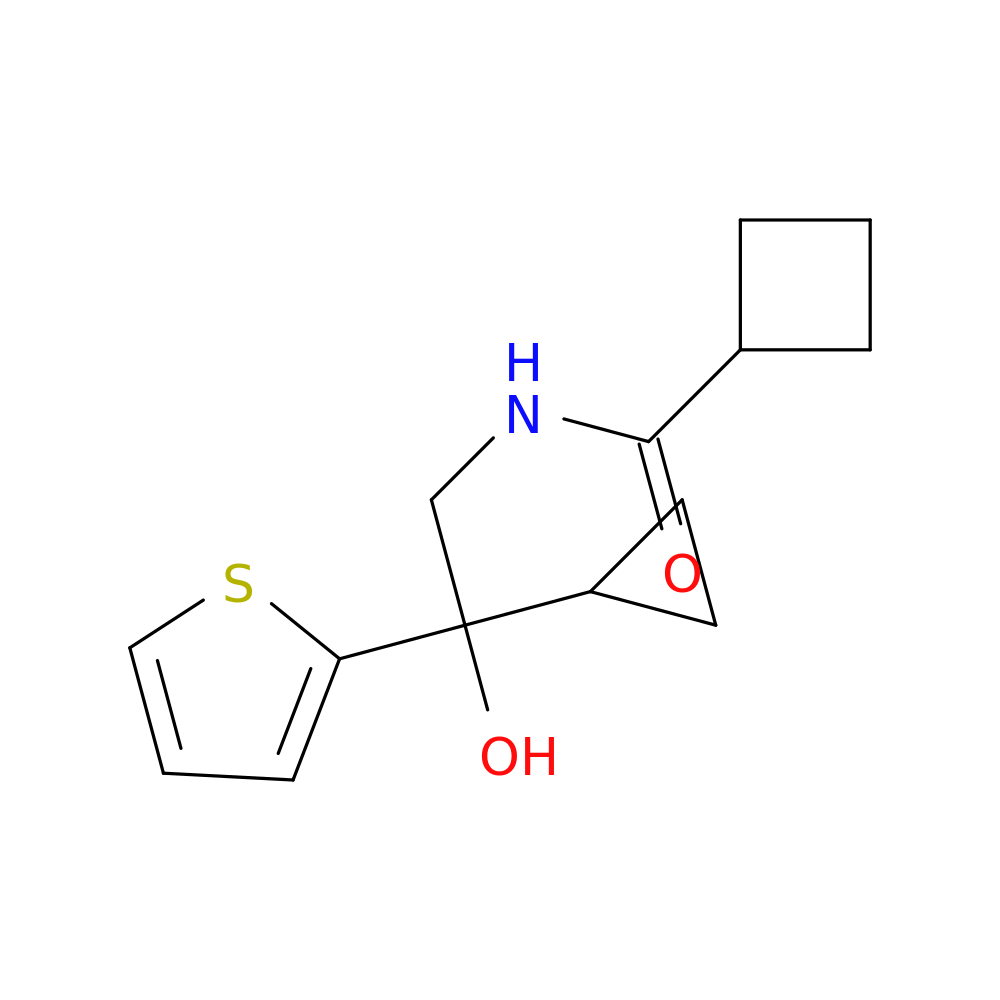 N-[2-cyclopropyl-2-hydroxy-2-(thiophen-2-yl)ethyl]cyclobutanecarboxamide