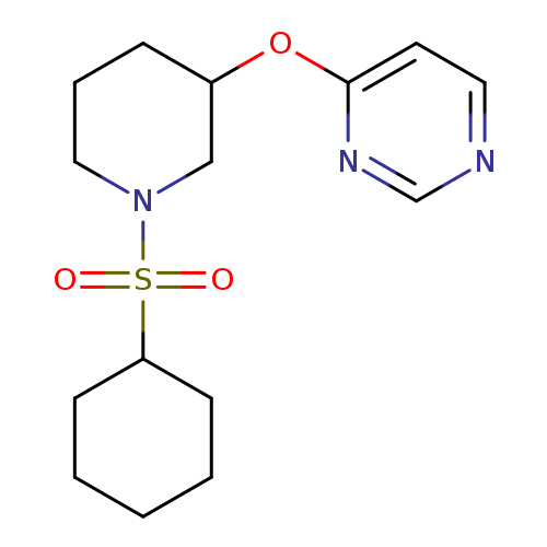 4-{[1-(cyclohexanesulfonyl)piperidin-3-yl]oxy}pyrimidine