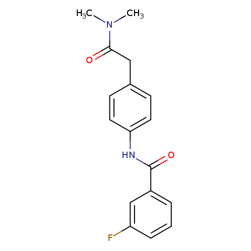 N-{4-[(dimethylcarbamoyl)methyl]phenyl}-3-fluorobenzamide