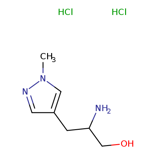 2-amino-3-(1-methyl-1H-pyrazol-4-yl)propan-1-ol dihydrochloride