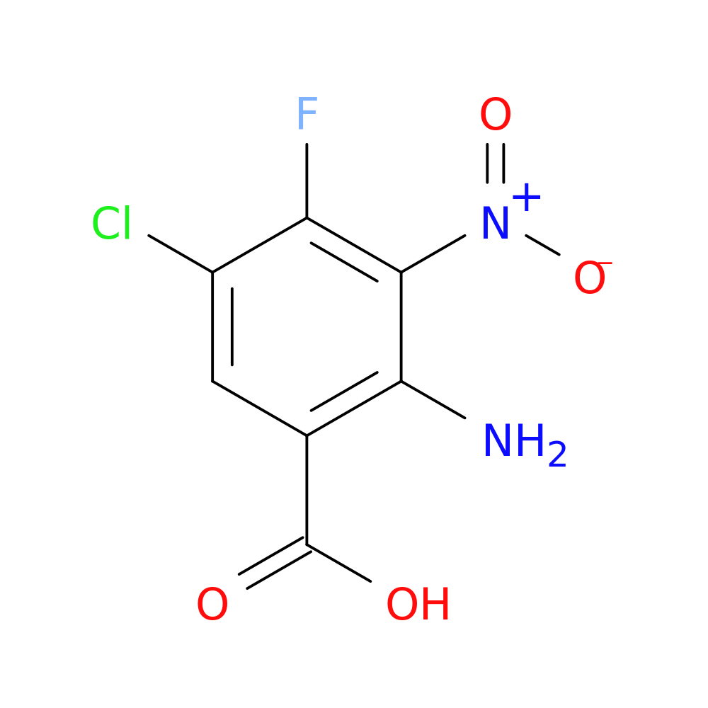 2-amino-5-chloro-4-fluoro-3-nitrobenzoic acid