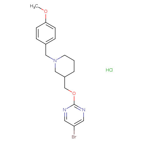 5-bromo-2-({1-[(4-methoxyphenyl)methyl]piperidin-3-yl}methoxy)pyrimidine hydrochloride