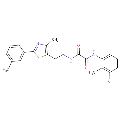 N'-(3-chloro-2-methylphenyl)-N-{2-[4-methyl-2-(3-methylphenyl)-1,3-thiazol-5-yl]ethyl}ethanediamide