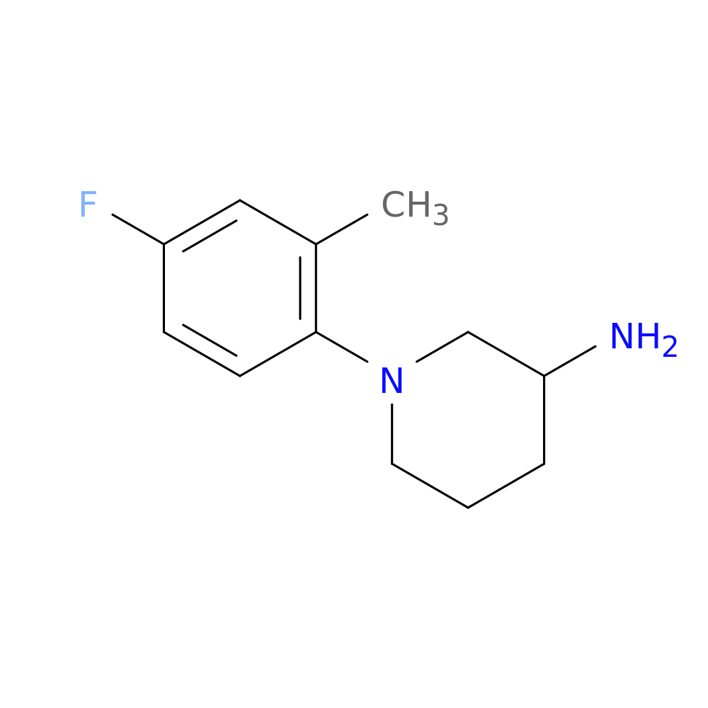 1-(4-fluoro-2-methylphenyl)piperidin-3-amine