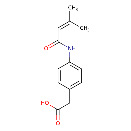 2-[4-(3-methylbut-2-enamido)phenyl]acetic acid
