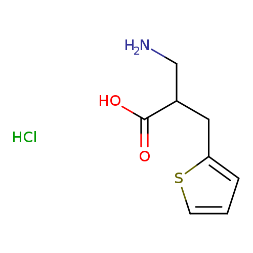 3-amino-2-[(thiophen-2-yl)methyl]propanoic acid hydrochloride