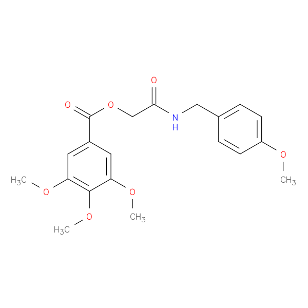 {[(4-methoxyphenyl)methyl]carbamoyl}methyl 3,4,5-trimethoxybenzoate