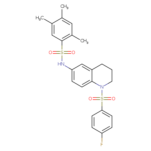 N-[1-(4-fluorobenzenesulfonyl)-1,2,3,4-tetrahydroquinolin-6-yl]-2,4,5-trimethylbenzene-1-sulfonamide