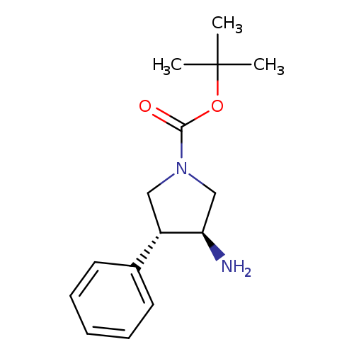 1-​Pyrrolidinecarboxyli​c acid, 3-​amino-​4-​phenyl-​, 1,​1-​dimethylethyl ester, (3S,​4R)​-