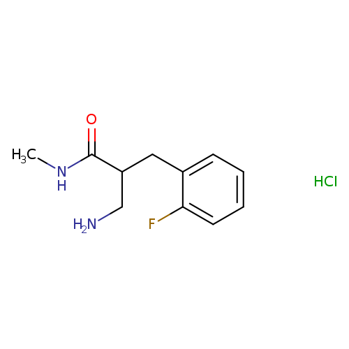 3-amino-2-[(2-fluorophenyl)methyl]-N-methylpropanamide hydrochloride