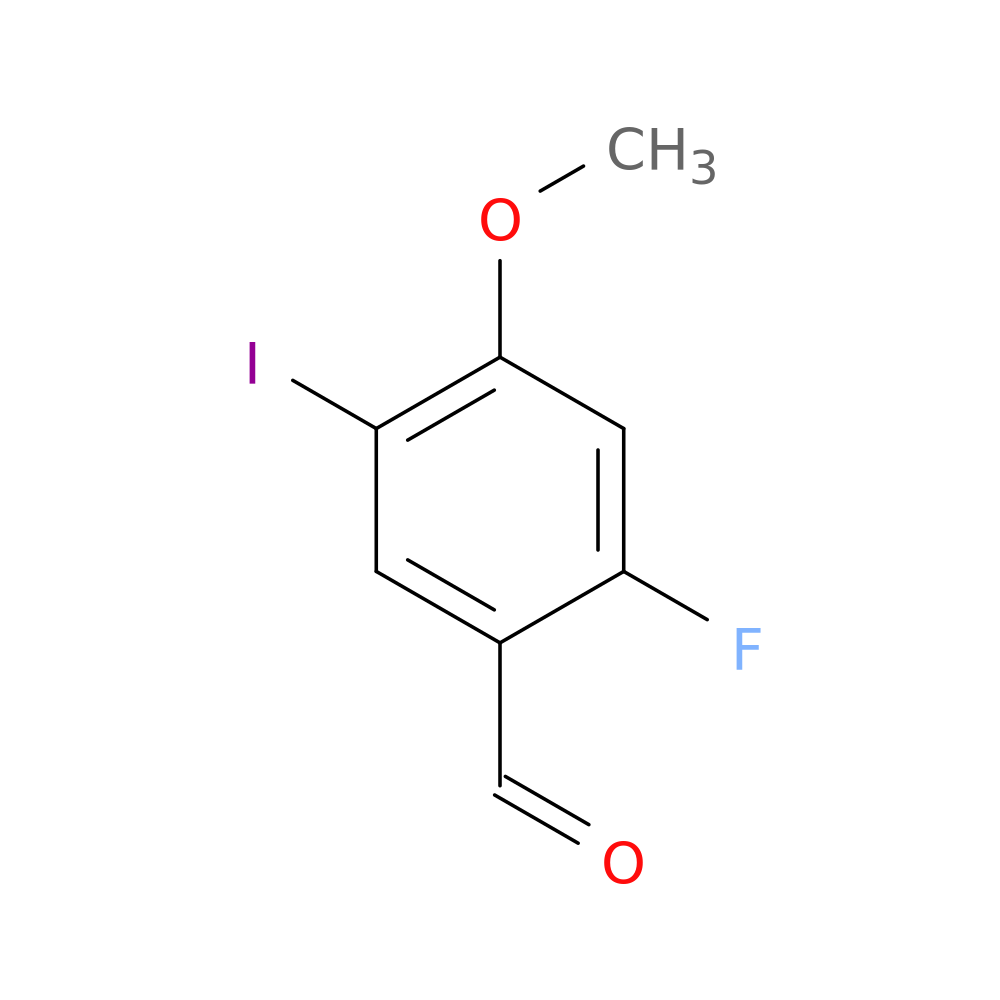 2-fluoro-5-iodo-4-methoxybenzaldehyde