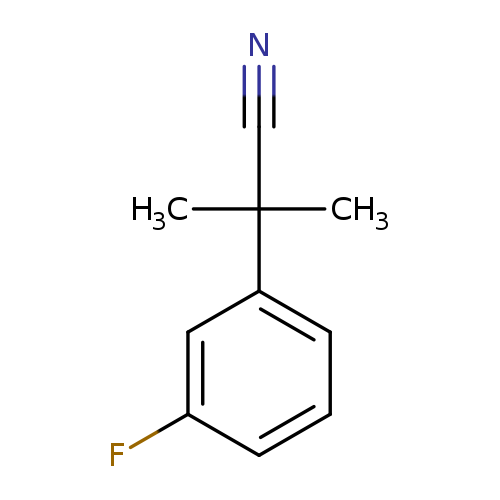 2-(3-fluorophenyl)-2-methylpropanenitrile