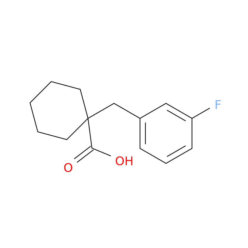 1-[(3-Fluorophenyl)methyl]cyclohexane-1-carboxylic acid