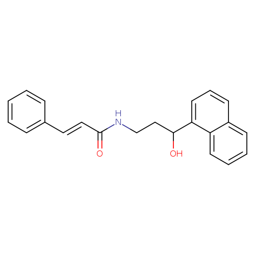 (2E)-N-[3-hydroxy-3-(naphthalen-1-yl)propyl]-3-phenylprop-2-enamide