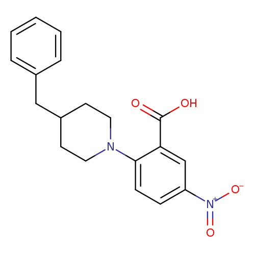 2-(4-benzylpiperidin-1-yl)-5-nitrobenzoic acid