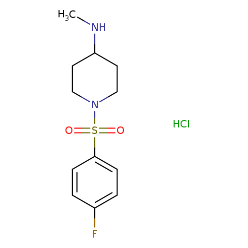 1-((4-Fluorophenyl)sulfonyl)-N-methylpiperidin-4-amine hydrochloride