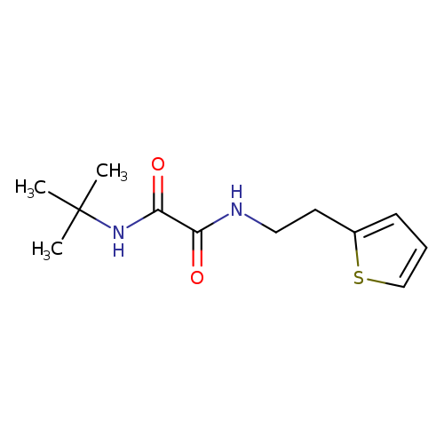N-tert-butyl-N'-[2-(thiophen-2-yl)ethyl]ethanediamide