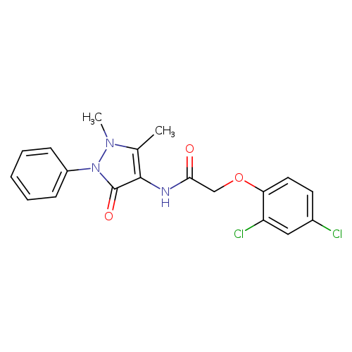 2-(2,4-dichlorophenoxy)-N-(1,5-dimethyl-3-oxo-2-phenyl-2,3-dihydro-1H-pyrazol-4-yl)acetamide