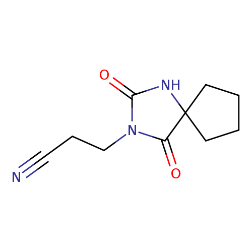 3-(2,4-Dioxo-1,3-diazaspiro[4.4]non-3-yl)propanenitrile