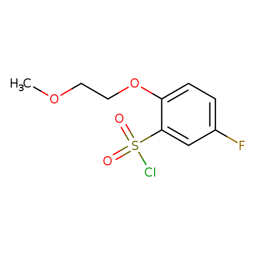 5-fluoro-2-(2-methoxyethoxy)benzene-1-sulfonyl chloride