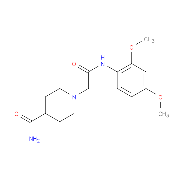 1-{[(2,4-dimethoxyphenyl)carbamoyl]methyl}piperidine-4-carboxamide