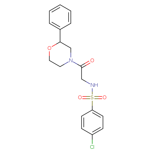 4-chloro-N-[2-oxo-2-(2-phenylmorpholin-4-yl)ethyl]benzene-1-sulfonamide