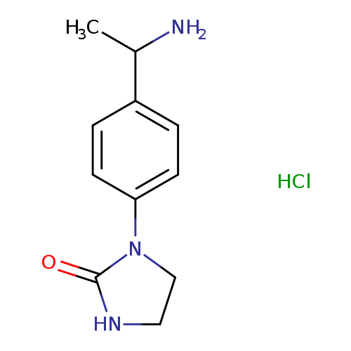 1-[4-(1-aminoethyl)phenyl]imidazolidin-2-one hydrochloride