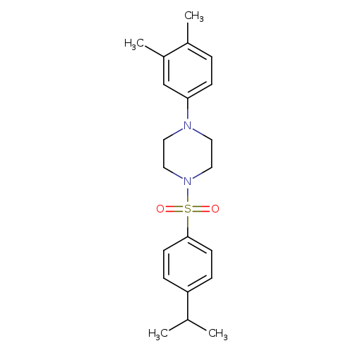 1-(3,4-dimethylphenyl)-4-[4-(propan-2-yl)benzenesulfonyl]piperazine