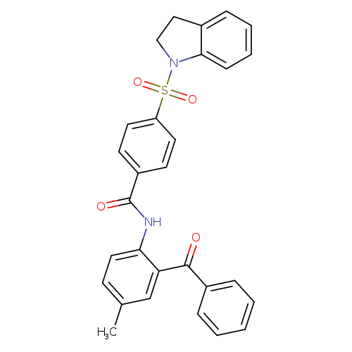 N-(2-benzoyl-4-methylphenyl)-4-(2,3-dihydro-1H-indole-1-sulfonyl)benzamide