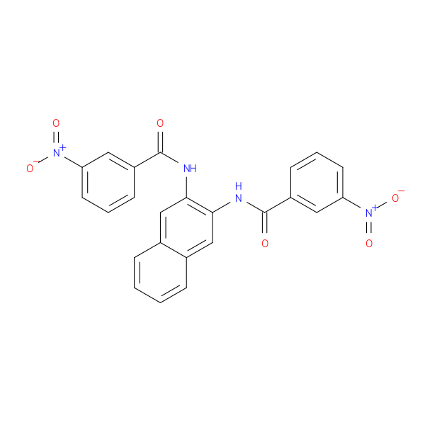 3-nitro-N-[3-(3-nitrobenzamido)naphthalen-2-yl]benzamide