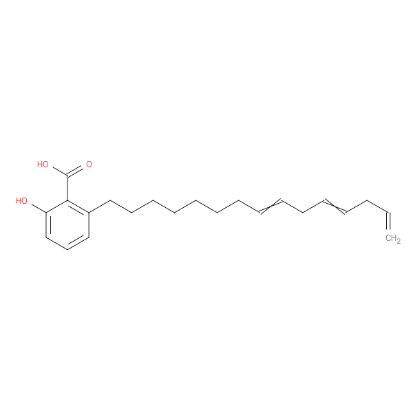 2-hydroxy-6-(8Z,11Z)-8,11,14-pentadecatrien-1-yl-benzoicacid