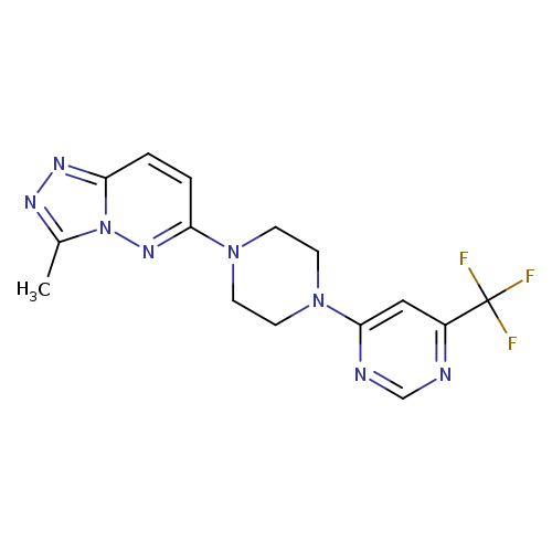 4-(4-{3-methyl-[1,2,4]triazolo[4,3-b]pyridazin-6-yl}piperazin-1-yl)-6-(trifluoromethyl)pyrimidine