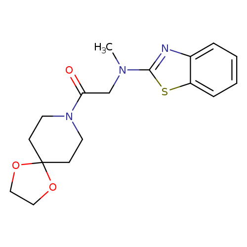 2-[(1,3-benzothiazol-2-yl)(methyl)amino]-1-{1,4-dioxa-8-azaspiro[4.5]decan-8-yl}ethan-1-one