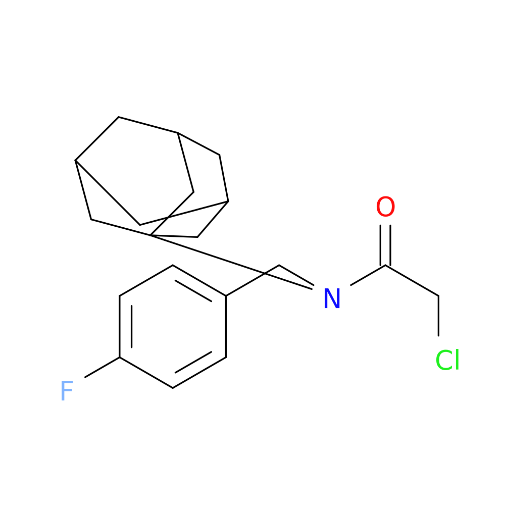 N-(adamantan-1-yl)-2-chloro-N-[(4-fluorophenyl)methyl]acetamide