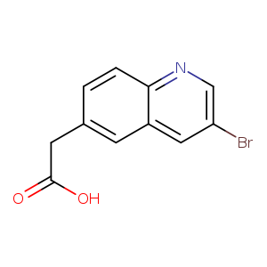 6-Quinolineacetic acid, 3-bromo-