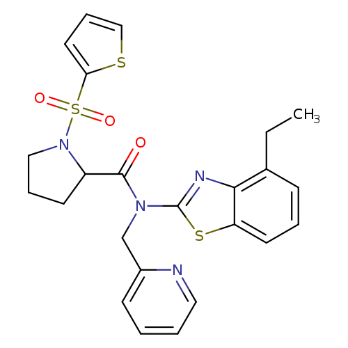 N-(4-ethyl-1,3-benzothiazol-2-yl)-N-[(pyridin-2-yl)methyl]-1-(thiophene-2-sulfonyl)pyrrolidine-2-carboxamide