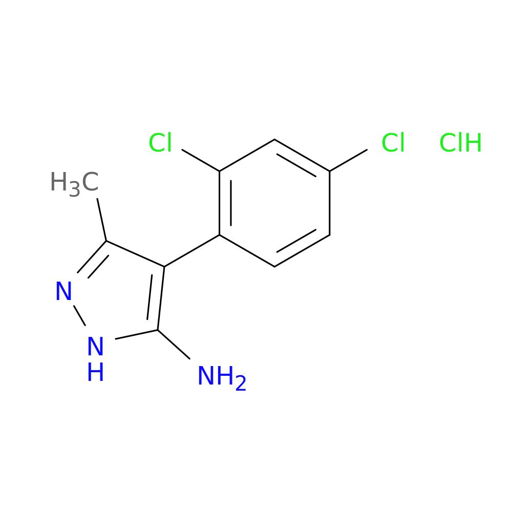4-(2,4-dichlorophenyl)-3-methyl-1H-pyrazol-5-amine hydrochloride
