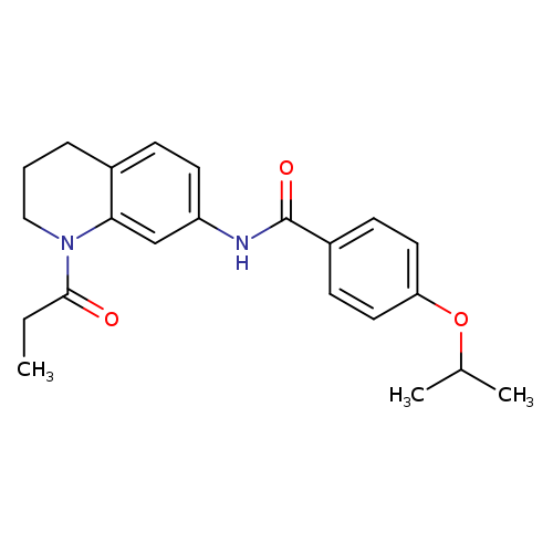 4-(propan-2-yloxy)-N-(1-propanoyl-1,2,3,4-tetrahydroquinolin-7-yl)benzamide