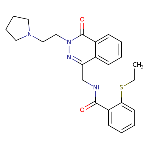 2-(ethylsulfanyl)-N-({4-oxo-3-[2-(pyrrolidin-1-yl)ethyl]-3,4-dihydrophthalazin-1-yl}methyl)benzamide