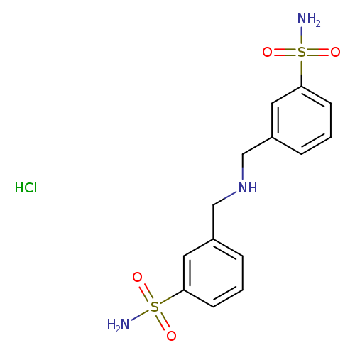 3-({[(3-sulfamoylphenyl)methyl]amino}methyl)benzene-1-sulfonamide hydrochloride