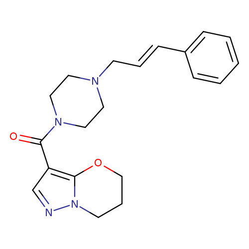 1-[(2E)-3-phenylprop-2-en-1-yl]-4-{5H,6H,7H-pyrazolo[3,2-b][1,3]oxazine-3-carbonyl}piperazine