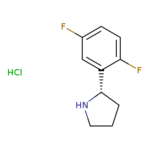 Pyrrolidine, 2-​(2,​5-​difluorophenyl)​-​, hydrochloride (1:1)​, (2S)​-