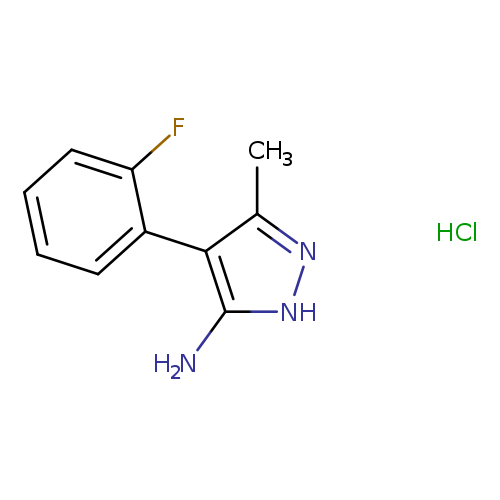 4-(2-Fluoro-phenyl)-5-methyl-2H-pyrazol-3-ylaminehydrochloride