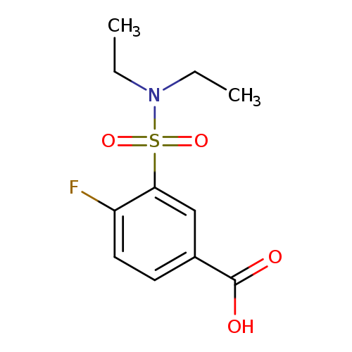 3-(diethylsulfamoyl)-4-fluorobenzoic acid